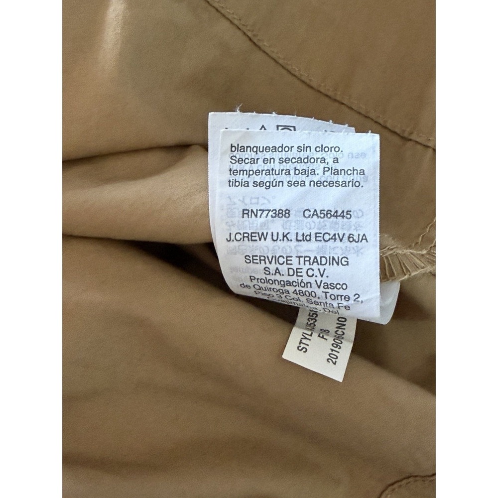J Crew Draped Twill Shirt Dress Structure Collar Define Waist Britcore 4 capsule - Picture 8 of 8